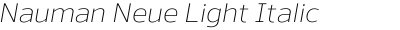 Nauman Neue Light Italic